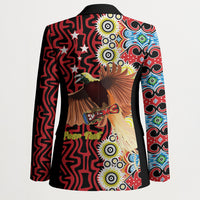 Personalised Papua New Guinea Pidgin Language Week Blazer Halo Olgeta Tok Pisin Wik Bird Of Paradise Oro Batik LT22 - Polynesian Pride