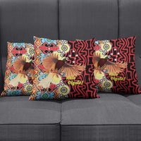 Papua New Guinea Pidgin Language Week Pillow Cover Halo Olgeta Tok Pisin Wik Bird Of Paradise Oro Batik LT22 - Polynesian Pride
