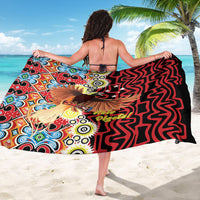 Papua New Guinea Pidgin Language Week Sarong Halo Olgeta Tok Pisin Wik Bird Of Paradise Oro Batik LT22 - Polynesian Pride