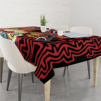 Papua New Guinea Pidgin Language Week Tablecloth Halo Olgeta Tok Pisin Wik Bird Of Paradise Oro Batik LT22 - Polynesian Pride