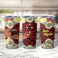 Papua New Guinea Pidgin Language Week Tumbler Cup Halo Olgeta Tok Pisin Wik Bird Of Paradise Oro Batik LT22 - Polynesian Pride