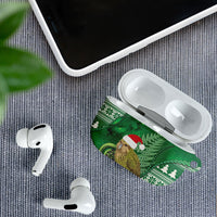 New Zealand Kakapo Christmas In July AirPods Case Silver Fern Santa Xmas Green Color LT22 - Polynesian Pride