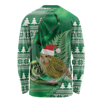 New Zealand Kakapo Christmas In July Long Sleeve Shirt Silver Fern Santa Xmas Green Color LT22 - Polynesian Pride