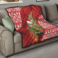 New Zealand Kakapo Christmas In July Quilt Silver Fern Santa Xmas Red Color LT22 - Polynesian Pride