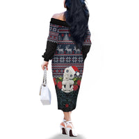 New Zealand Hei Tiki Christmas In July Family Matching Off The Shoulder Long Sleeve Dress and Hawaiian Shirt Pohutukawa Santa Xmas Polynesian Pattern