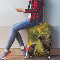 New Zealand Kaka Bird Luggage Cover Kowhai Flower Landscape Style