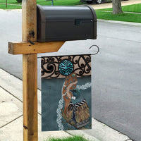 New Zealand Tui Bird Maripi Garden Flag Maori Weapon Kowhaiwhai Pattern