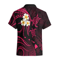 Personalised Kauai Hawaii Hawaiian Shirt Polynesian Tattoo and Pacific Plumeria Pink Vibe LT9 - Polynesian Pride