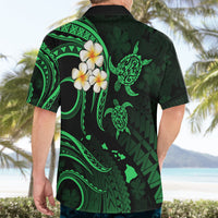 Hawaii Hawaiian Shirt Oahu Islands Pacific Plumeria Green Vibe LT9 - Polynesian Pride