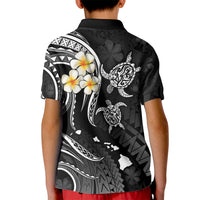 Hawaii Kid Polo Shirt Oahu Islands Pacific Plumeria White Vibe LT9 - Polynesian Pride