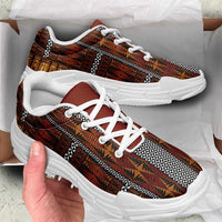 Malo e Lelei Tonga Chunky Sneakers Tongan Ngatu Tapa Cloth - Polynesian Pride