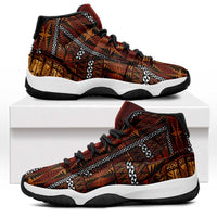 Malo e Lelei Tonga Sneakers J11 Tongan Ngatu Tapa Cloth - Polynesian Pride
