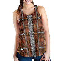 Malo e Lelei Tonga Women Racerback Tank Tongan Ngatu Tapa Cloth - Polynesian Pride