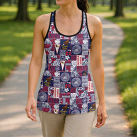 Manuia le Kerisimasi American Samoa Hollow Tank Top Pacific Patchwork Xmas Vibes - Polynesian Pride