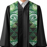 Matariki New Zealand Graduation Stole NZ Niho Taniwha Maori New Year Green Galaxy