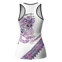 Mawhero Paua Shell Kowhaiwhai Taniko Personalised Hollow Tank Top Taniwha Maori Tribal Style LT9 - Polynesian Pride