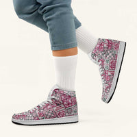 Mele Kalikimaka Hawaii Christmas High Sneakers AJ1 Akala Seamless Floral Motif LT9