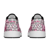 Mele Kalikimaka Hawaii Christmas Low Sneakers Akala Seamless Floral Motif LT9