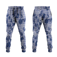 Mokihana Maile Ilima Leis Paniolo Palaka Jogger Pants Hawaiian Polu Spirit - Polynesian Pride