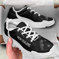 New Zealand 2026 Football Chunky Sneakers Go All White Silver Fern Curve Stylized LT14 - Polynesian Pride