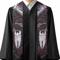 New Zealand Aotearoa Graduation Stole Maori Hei Rehua Paua Shell Glitter Pink LT05 - Polynesian Pride