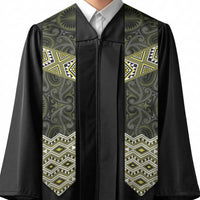 New Zealand Aotearoa Graduation Stole Yellow Taniko Art Maori Pattern LT05 - Polynesian Pride