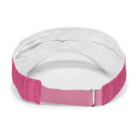 New Zealand Breast Cancer Awareness Sun Visor Cap Maori Butterfly Pink Ribbon LT14 - Polynesian Pride