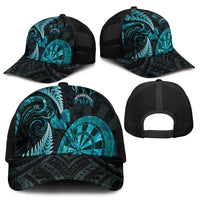 New Zealand Darts Mesh Trucker Cap Happiness Is A Tight Threesome Maori Paua Shell - Polynesian Pride