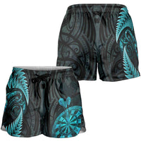 New Zealand Darts Shorts for Women Happiness Is A Tight Threesome Maori Paua Shell