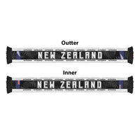 New Zealand Football Soccer Scarf Aotearoa Silver Fern