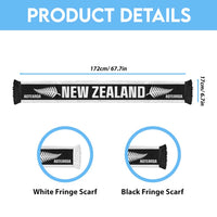 New Zealand Football White Fern Supporter Soccer Scarf LT9 - Polynesian Pride