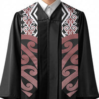 New Zealand Graduation Stole Aotearoa Kowhaiwhai Mix Taniko Art - Brown LT14 - Polynesian Pride