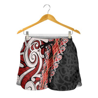 New Zealand Maori Stylized Koru Shorts for Women - Polynesian Pride