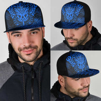 New Zealand Rugby All Blue Mesh Trucker Cap Silver Fern All Black Mix Ta Moko - Polynesian Pride
