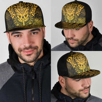 New Zealand Rugby All Gold Mesh Trucker Cap Silver Fern All Black Mix Ta Moko - Polynesian Pride