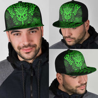 New Zealand Rugby All Green Mesh Trucker Cap Silver Fern All Black Mix Ta Moko LT9 - Polynesian Pride