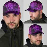New Zealand Rugby All Purple Classic Cap Silver Fern All Black Mix Ta Moko LT9 - Polynesian Pride