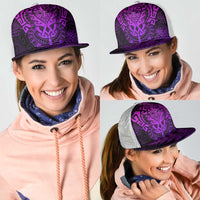 New Zealand Rugby All Purple Mesh Trucker Cap Silver Fern All Black Mix Ta Moko LT9 - Polynesian Pride