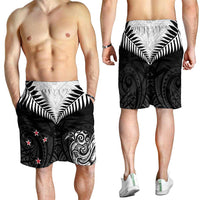 New Zealand Shorts for Men Aotearoa Maori Kiwi Black Fern LT01 - Polynesian Pride