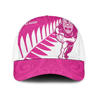 New Zealand Silver Fern Rugby Baseball Net Cap Go All Black Maori Pink Version - Polynesian Pride