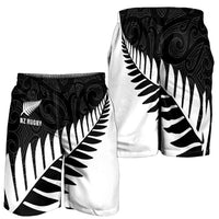 New Zealand Silver Fern Rugby Shorts for Men All Black Go Champions Maori Pattern LT14 - Polynesian Pride