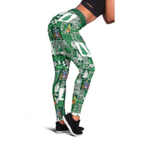 Norfolk Island Meri Krismas Leggings Pacific Patchwork Xmas Vibes - Polynesian Pride