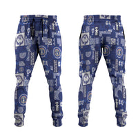 Northern Mariana Islands Magof Nochebuena Jogger Pants Pacific Patchwork Xmas Vibes - Polynesian Pride