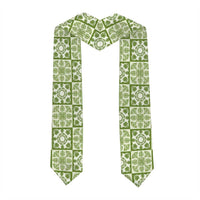 Omaomao Palaka Quilt Hawaii Graduation Stole Hawaiian Tropical Monstera Sea Turtle