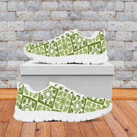 Omaomao Palaka Quilt Hawaii Sneakers Hawaiian Tropical Monstera Sea Turtle