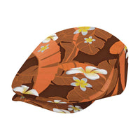 Orange Banana Leaf Hawaii Jeff Hat Lau Maia Plumeria Tropical Summer Vibes