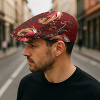 Oxblood Bird of Batik Papua Jeff Hat Exotic Natural Wealth of Papua - Polynesian Pride