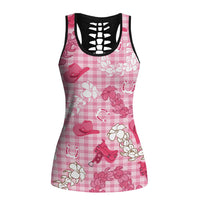 Paniolo Palaka Hawaiian Cowgirl Hollow Tank Top - Polynesian Pride