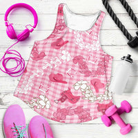 Paniolo Palaka Hawaiian Cowgirl Women Racerback Tank - Polynesian Pride