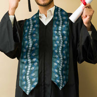 Pikake Maile Tiare Lei Graduation Stole Polu Lauhala Pattern